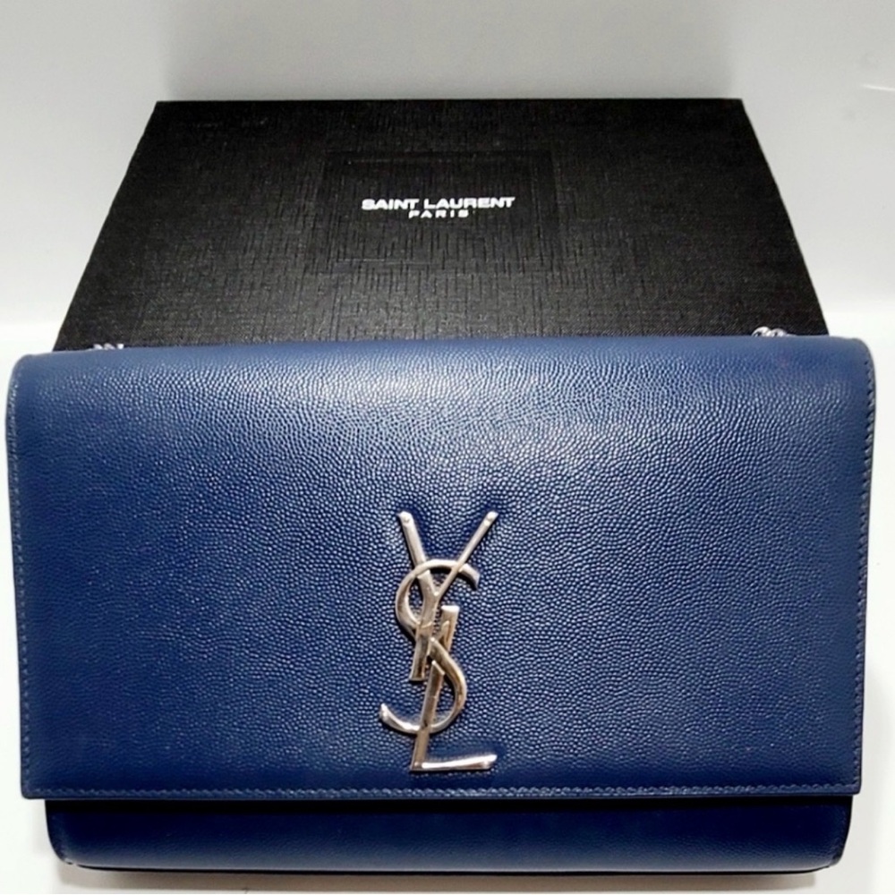 Yves Saint Laurent Navy Crossbody Bag